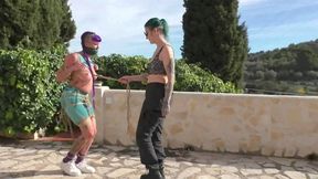 Maya Homerton - Intense Bondage Walk Training in the Spanish Winter Sun - Full Clip mp4 SD