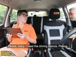 Driving School Hard Rough Sex for Hawt new Instructor Elisa Tiger