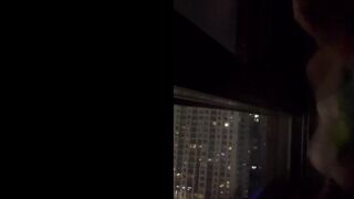 Enormous tattooed Titty Goth receive screwed FIRM contrary downtown hotel window - MAMA_SURTUR