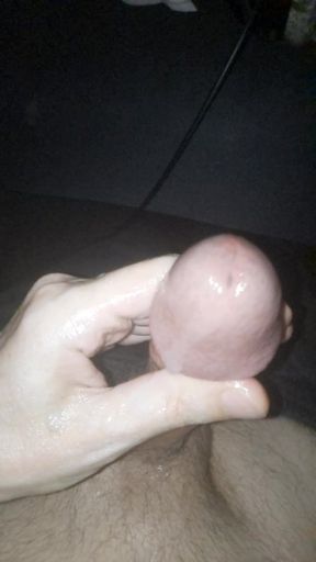 I'm firing a big load of cum out of my big cock