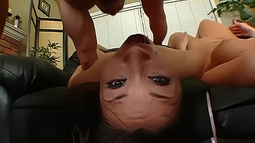 Roxy Jezel Shares Facial Cumshot in Lesbian Threesome