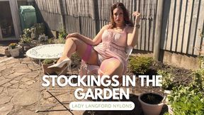 Sunshine, Stockings, Garden... Tease!
