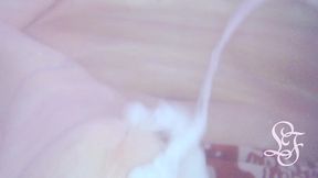 big underwater cumshot in the bathub!