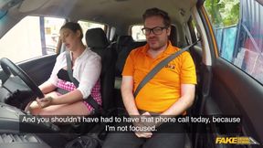 Ryan Ryder's massive boobs bounce while she takes a wild ride in the car