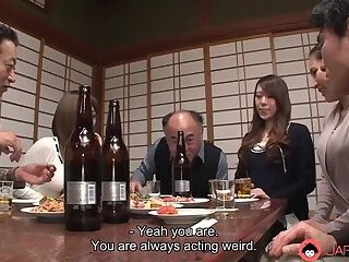 Cock hungry neighborhood babe Kiyoha Himekawa and her two slutty housewife friends Reika Sawamura