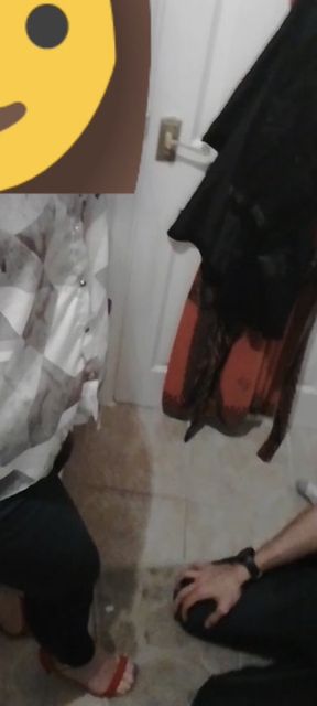 High heels foot worship