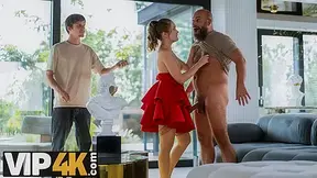 DADDY4K. Sexy whore Una Fairy doesn't mind whom to give her sexy natural body