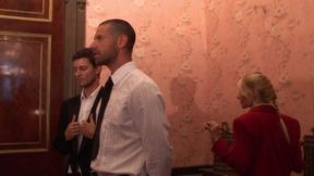 melissa black gets both asshole and pussy filled in a dp scene and then cum fills in her ass