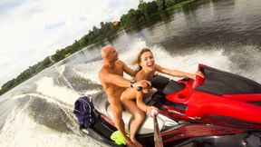 Public butt sex ride on the jet ski - Mia Bandini