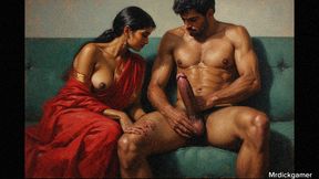 Indian bhabhi takes his cock deep inside her asshole and enjoys his cum in her mouth