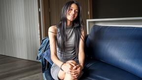 Skinny Brunette Latin Ravaged Raw