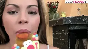 Perverted stepdad enjoys stepdaughter's cock sucking