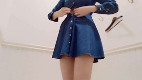 I will try different things in the fitting room. Japanese amateur