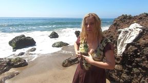 fucking doggystyle on a public beach (pov) - erin electra