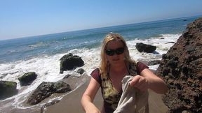 fucking doggystyle on a public beach (pov) - erin electra