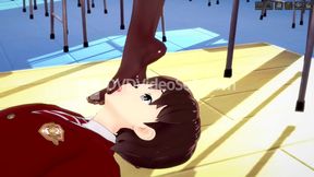 Hentai Fetish Fun – Submissive Student Licks Teacher's Feet For Femdom Pleasure