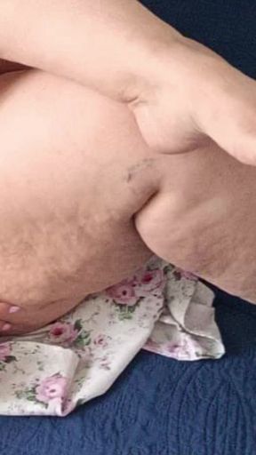 Real Big ass Milf gets undressed for BBC Lover. Interracial naughty play.   Clip 1