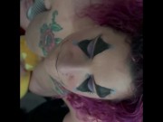 Curly Haired Clown Loves Cock