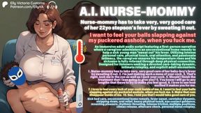 Ai Step-mommy Nurse Femdom Audio Caption Asmr: I Have to Take Good Care of My Baby-boy's Fever by Sweating It Out