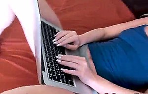 Teen molly west sucks boyfriends big cock