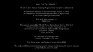 Fiatal szőke tini Andy Ford és Tony Milak, nagy faszt análisan megdugva