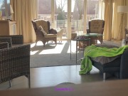 Tradwife recorded cleaning the house