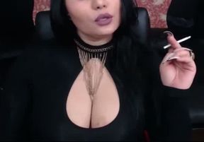 This sultry lady has juicy mouth watering boobs and she is so naughty