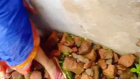 Sizzling JAV Bhabhi Fucks Devr Outside in Empty Old Mansion Heat