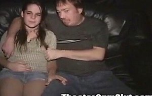 Brunette cutie April Gets Fucked in a Porn Theater