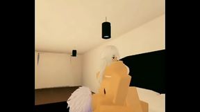 Albina cabalguea en roblox