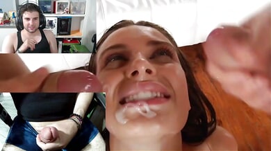 Lana Rhoades takes on multiple men in a rough gangbang ending in creampie