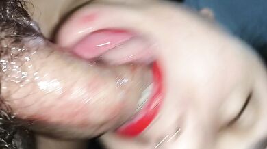 POV extreme deepthroat asphyxiation with sloppy gagging and Asian spit blows