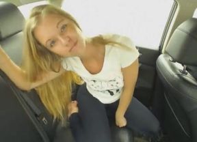 Blonde 18yo Stepsis adores fapping