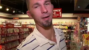 James Biehn and Alexander Garrett in gay gloryhole blowjob action