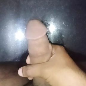 Dick is fully covered with hot cum 🔥