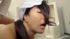 Busty Shemale Dominates Toilet Slut – Wild Japanese Anal Encounter
