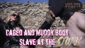 Caged and Muddy Boot Slave at the OWK (720p)
