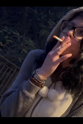 Night Smoking when is Minus Temperature Outside