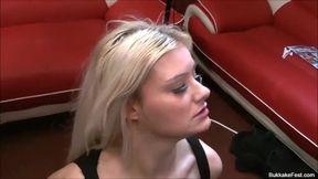 Ava And Jakki Louise Join Bukkake Party