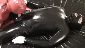 Latex Danielle and her oral session second angle. Full Video