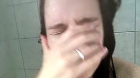 Giantess downs you in piss and water while she plays