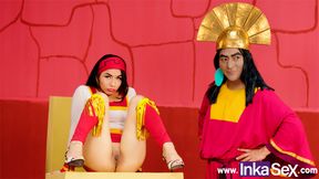 INKA SEX - PARODY THE MADNESS OF EMPEROR KUXCO FUCKS HIS FRIEND MALINDA IN THE ANUS