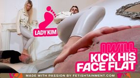 I will crush his face flat ( Kicking and Trampling with Tall Lady Kim ) - 640p wmv