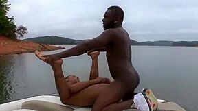 Gorgeous Anal Sex On The Boat With Two Black Performers