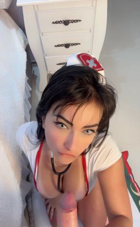 Sexy Nurse Blowjob