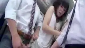 Naughty Bride Gets Secretly Pleasured During Rush Hour Ride