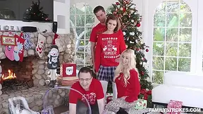 Heathenous Family Holiday Card - Riley Mae And Dylan Snow