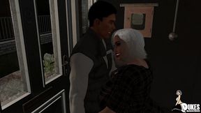 old ebony church lady ride her big dick neighbor