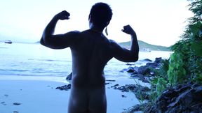 Morning Waves &amp; Muscle Craves: Oceanfront Strip Tease