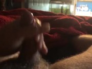 Huge ass cumshot!